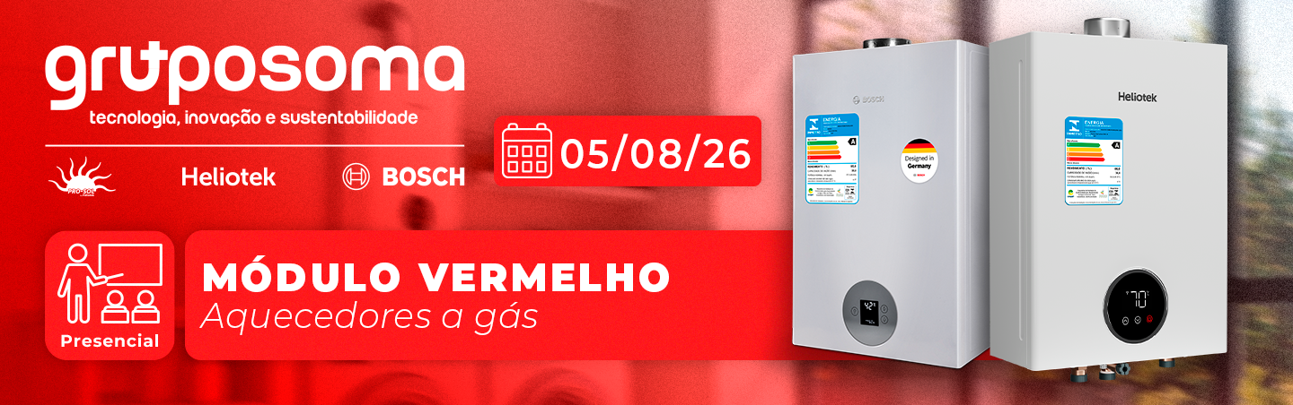 Turma 05/Agosto/2026 - M�dulo Vermelho: aquecedores a g�s- Treinamento Presencial