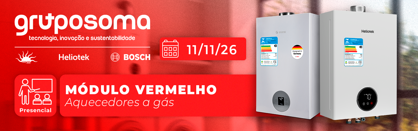 Turma 11/Novembro/2026 - M�dulo Vermelho: aquecedores a g�s- Treinamento Presencial