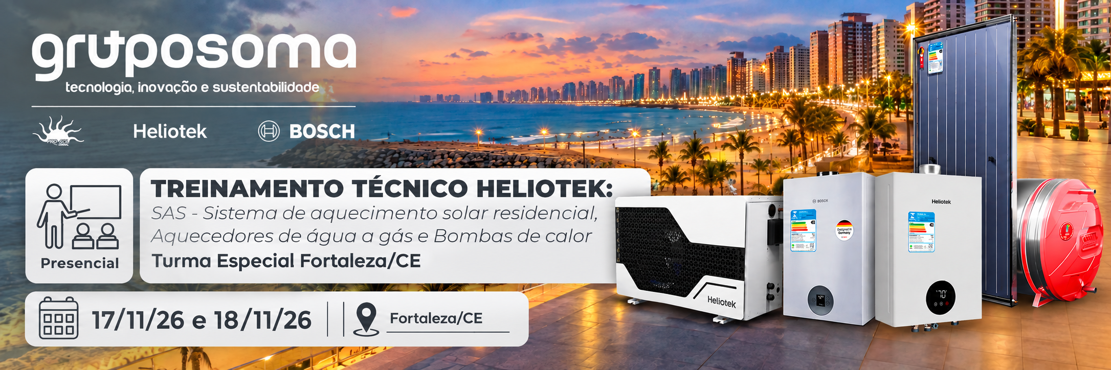 Turma 17-18/Novembro/2026 - Treinamento T�cnico Heliotek - Turma Especial Fortaleza/CE